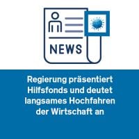 Regierung präsentiert Hilfsfonds und deutet langsames Hochfahren der Wirtschaft an